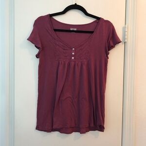 Throwback soft purple lightweight girly Converse Tee size small